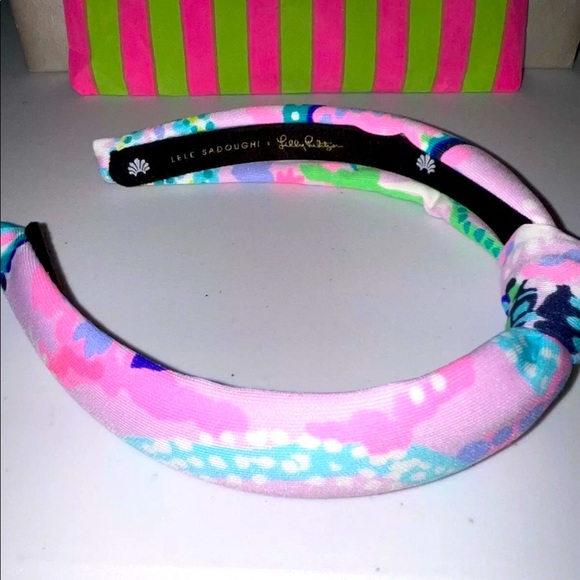 Lele Sadoughi x Lilly Kids NWT Knotted Headband Lilac Mermaid For You SOLD OUT! - Picture 8 of 11